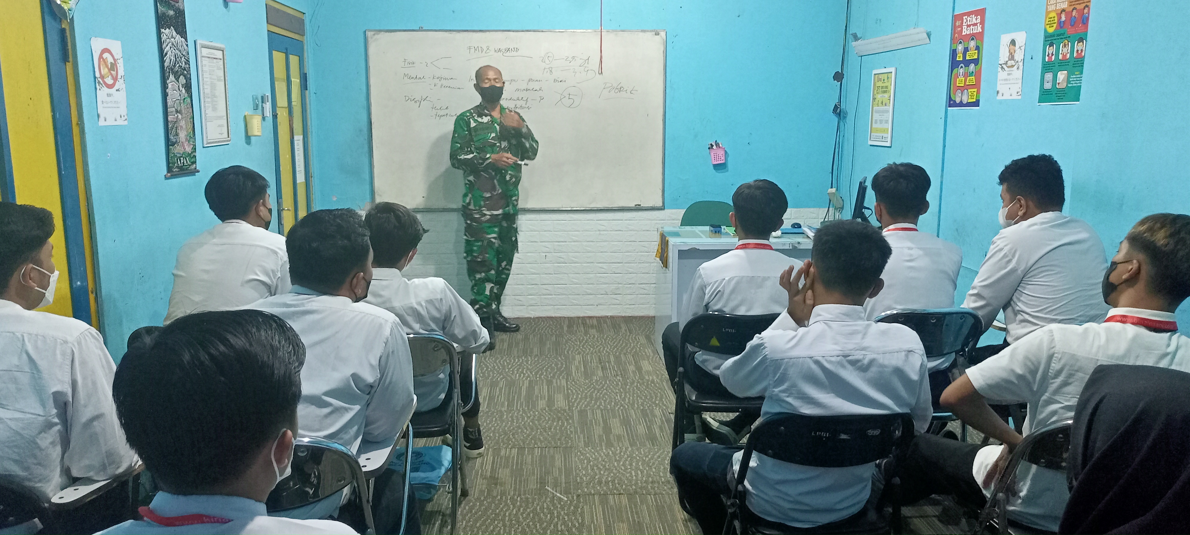 Kegiatan FMD bersama Koramil Umbulharjo bagi Siswa Kursus Bahasa Korea Intensif Persiapan G to G Korea Angkatan 135 Bina Insani MTC Yogyakarta Kegiatan FMD bersama Koramil Umbulharjo bagi Siswa Kursus Bahasa Korea Intensif Persiapan G to G Korea Angkatan 135 Bina Insani MTC Yogyakarta