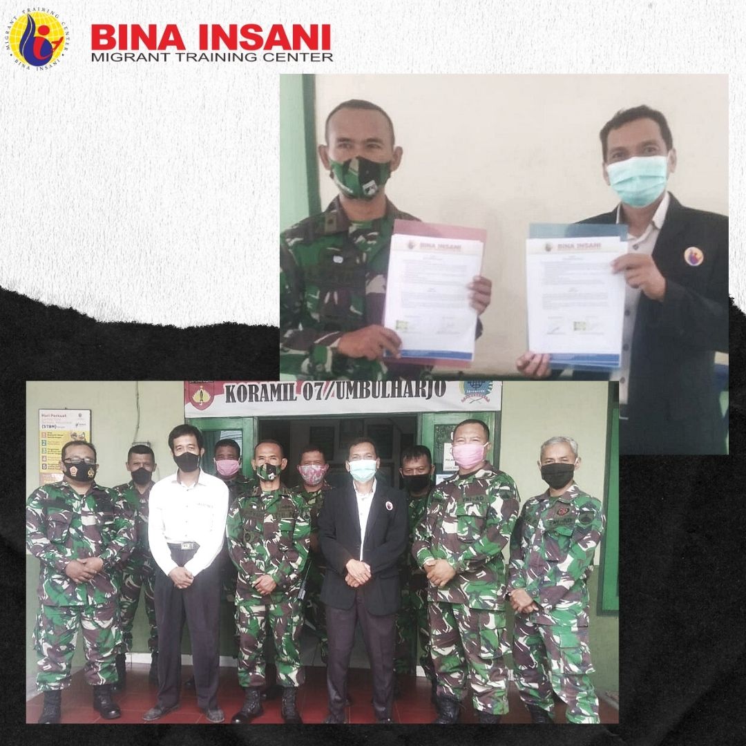 MOU kerjasama KORAMIL dengan Bina Insani untuk pelatihan calon pekerja migran Indonesia MOU kerjasama KORAMIL dengan Bina Insani untuk pelatihan calon pekerja migran Indonesia