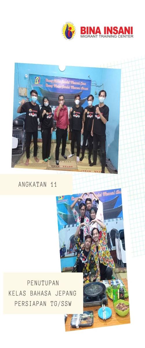 Telah Selesai Kelas Kursus Bahasa Jepang Persiapan TG/SSW Angkatan 11 Bina Insani MTC Yogyakarta Telah Selesai Kelas Kursus Bahasa Jepang Persiapan TG/SSW Angkatan 11 Bina Insani MTC Yogyakarta