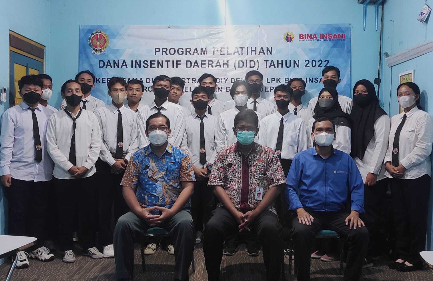 Bina Insani MTC dipercayai oleh Dinas Sosial Tenaga Kerja dan Transmigrasi untuk membuka Pelatihan Mensetsu DID DIY GRATIS tahun 2022. Bina Insani MTC dipercayai oleh Dinas Sosial Tenaga Kerja dan Transmigrasi untuk membuka Pelatihan Mensetsu DID DIY GRATIS tahun 2022.